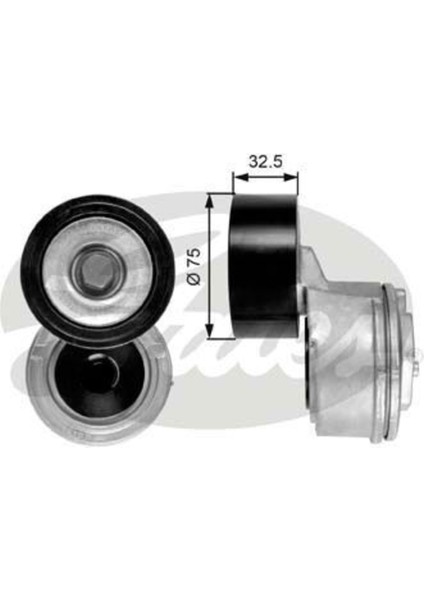 T38640 T38640 Alternatör Gergi Rulmanı Mercedes Benzinli Atego
