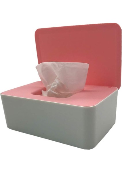 Wipes Dispenserlik,mühürlü Mendil Kapaklı Bebek Mendil Tutucusu (Pembe+Beyaz) (Yurt Dışından) fiyatları