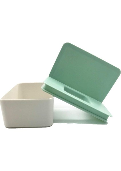 Wipes Dispenserlik,mühürlü Mendil Kapaklı Bebek Mendil Tutucusu (Yeşil+Beyaz) (Yurt Dışından)
