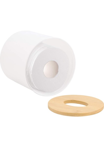 Kutu Mendil Dispenseri Tutucu Beyaz Plastik Kutu Kapak Peçete Düzenleyici, Yuvarlak (Yurt Dışından) modelleri