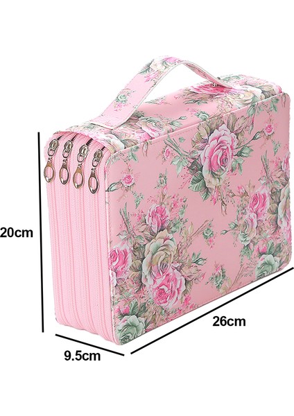 Çok Fonksiyonlu Resim Öğrenci Kalem Kutusu-Pembe (Yurt Dışından)