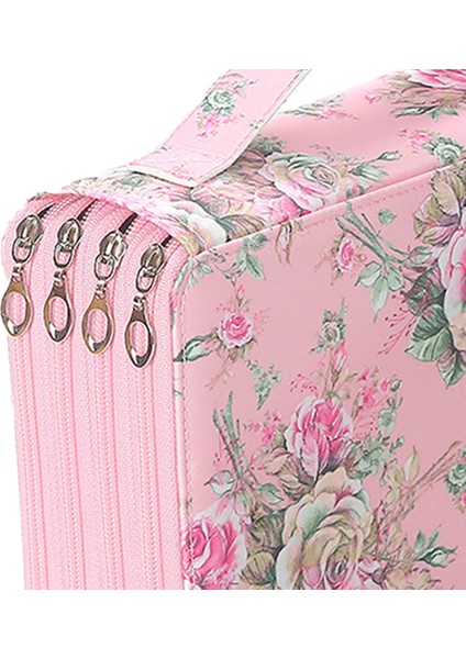 Çok Fonksiyonlu Resim Öğrenci Kalem Kutusu-Pembe (Yurt Dışından)