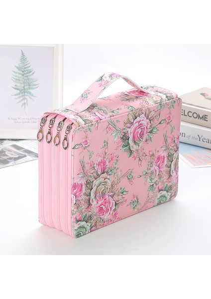 Çok Fonksiyonlu Resim Öğrenci Kalem Kutusu-Pembe (Yurt Dışından)