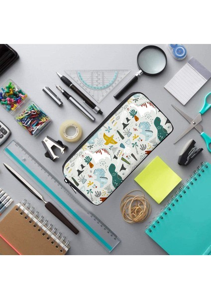 Dinozor Desenli Öğrenci Kalem Kutusu-32 (Yurt Dışından) fırsatları