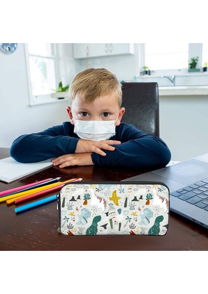 Dinozor Desenli Öğrenci Kalem Kutusu-32 (Yurt Dışından) indirimleri