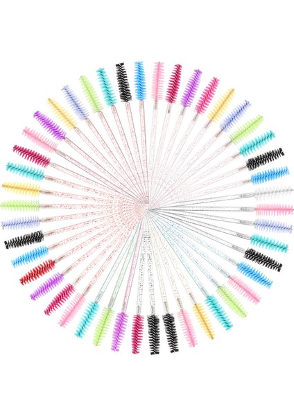 200 Adet Tek Kullanımlık Kristal Çubuk Kirpik Fırçası Makyaj Fırçası-Kristal Çubuk Tam Toz (Yurt Dışından)