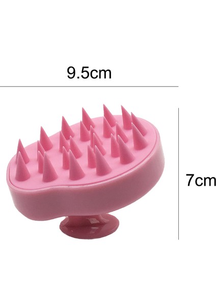 Şampuan Fırçası Masaj Şampuanı Tarağı-Pembe (Yurt Dışından)