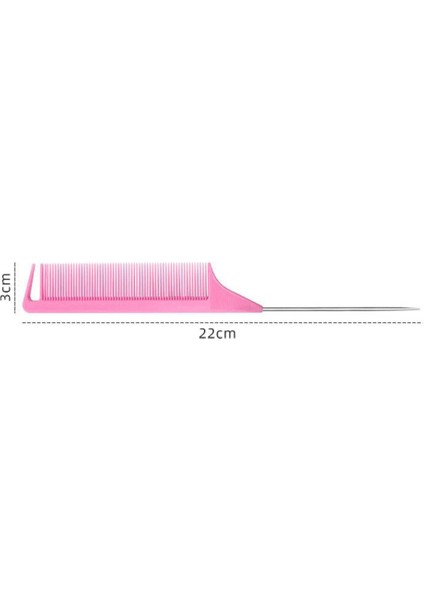 3'lü Sıçan Kuyruğu Tarağı-Pembe (Yurt Dışından)