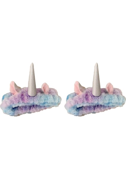 2 Adet Unicorn Pullu Saç Bandı-Mavi (Yurt Dışından)