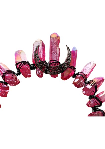 Halloween Ay Taçlı Saç Bandı-Pembe No. 21 Kristal (Yurt Dışından)