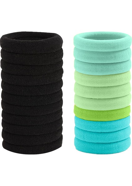 2 Paket Havlu Askılı Saç Tokası - Degrade Yeşil + Siyah (Yurt Dışından)