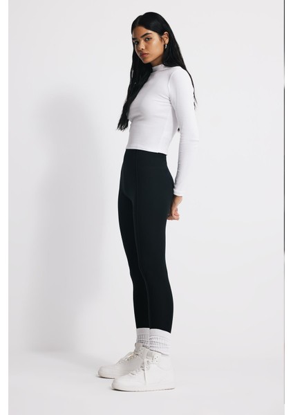 Toparlayıcı Ön Dikişli Uzun Tayt fırsatları