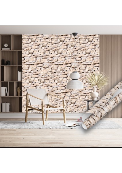 Doğal Taş Desenli Yapışkanlı Folyo, Mutfak, Tezgah, Masa, Dolap Kaplama Folyosu, Isıya Dayanıklı, Su Geçirmez, Yapışkan Folyolar, Sticker, Büyük Ebatlı, Dekoros fırsatları
