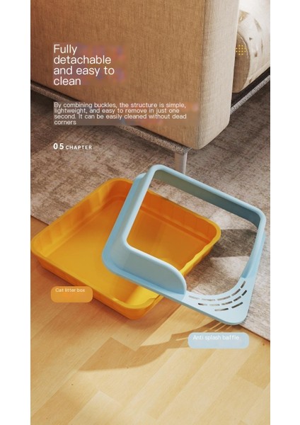 Çıkarılabilir Kedi Kumu Kutusu-Sarı (Yurt Dışından) modelleri