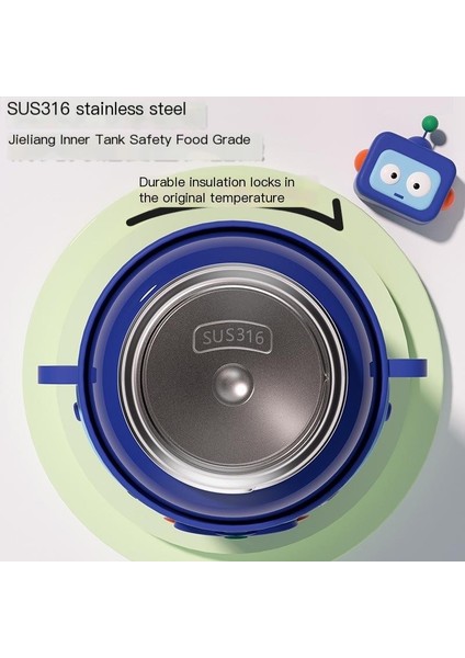 450 ml Karikatür Çocuk Termos Bardak 316 Paslanmaz Çelik Hasır Su Isıtıcısı (Yurt Dışından)
