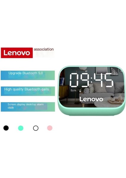 Lenovo Thinkplus TS13 Bluetooth Hoparlör/5.0 Dijital Ekranlı Çalar Saat Hd Çağrı (Yurt Dışından)