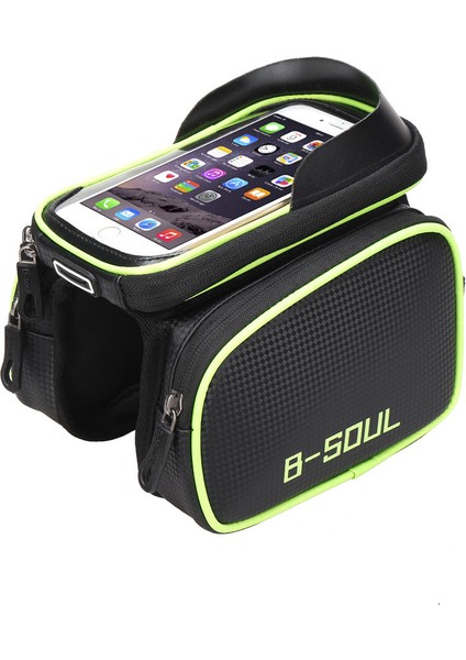 B-Soul Bisiklet Çantası Ön Kiriş Çantası Dağ Bisiklet Selesi Çantası Cep Telefonu Çantası Üst Tüp Çantası Bisiklet Çantası Aksesuarları (Yurt Dışından)