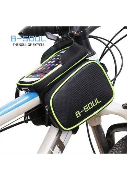B-Soul Bisiklet Çantası Ön Kiriş Çantası Dağ Bisiklet Selesi Çantası Cep Telefonu Çantası Üst Tüp Çantası Bisiklet Çantası Aksesuarları (Yurt Dışından) fiyatları