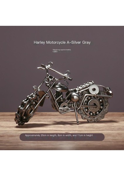 Retro Metal El Sanatları Demir Harley Motosiklet Oyuncak Süsler (Yurt Dışından) fiyatları