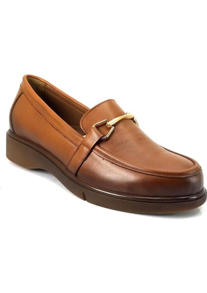 23073005K Kadın Deri Loafer Ayakkabı