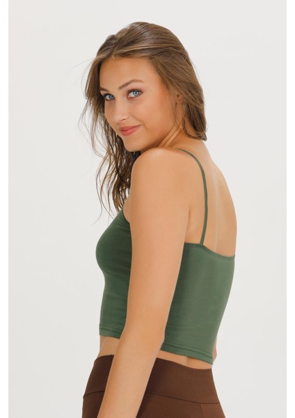 Kadın Ip Askılı Pamuklu Crop Büstiyer - BST1015