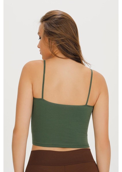 Kadın Ip Askılı Pamuklu Crop Büstiyer - BST1015