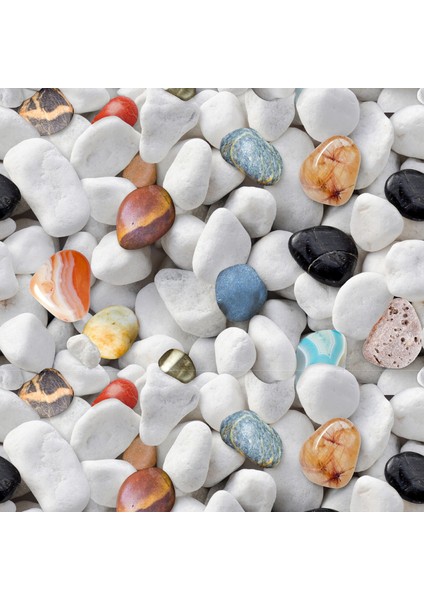 Renkli Çakıl Taş Desenli Yapışkanlı Folyo, Mutfak, Tezgah, Masa, Dolap Kaplama Folyosu, Isıya Dayanıklı, Su Geçirmez, Yapışkan Folyolar, Sticker, Büyük Ebatlı, Dekoros fiyatları