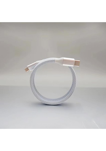 Mio SC1000 USB-C 60W Mıknatıslı Hızlı Şarj Kablosu Huawei, Samsung, Oppo, Xiaomi, iPhone-Beyaz
