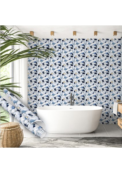 Çakıl Taşı Desenli Yapışkanlı Folyo, Mutfak, Tezgah, Masa, Dolap Kaplama Folyosu, Isıya Dayanıklı, Su Geçirmez, Yapışkan Folyolar, Sticker, Büyük Ebatlı, Dekoros modelleri