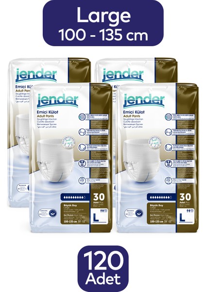 Külotlu Bez 4 x 30 Adet L
