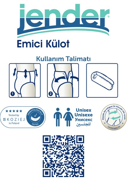Emici Külot Hasta Bezi Large 60 Adet