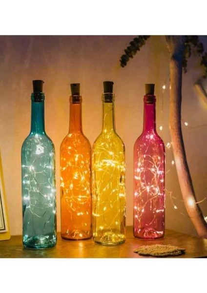 Kulvaravm Mantar Tıpa Peri LED Dekoratif LED Tıpa LED 1 Adet