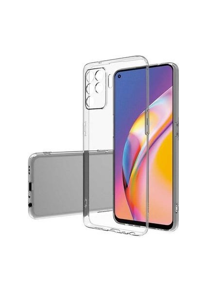 Oppo A15 Tıpalı Kamera Korumalı Şeffaf Silikon Kılıf