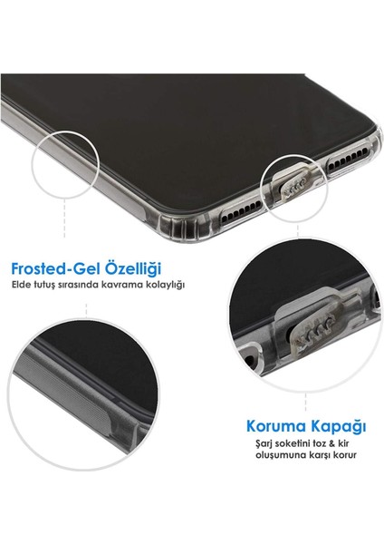 Oppo A15 Tıpalı Kamera Korumalı Şeffaf Silikon Kılıf fiyatları