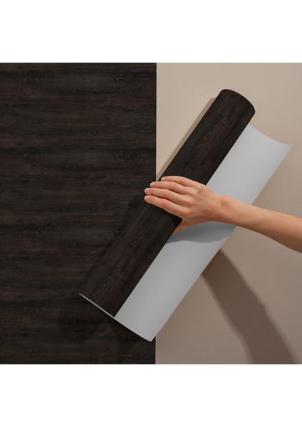 Koyu Ahşap Desenli Yapışkan Folyo, Su Geçirmez, Isıya Dayanıklı, Banyo, Yatak Odası, Mutfak Için Ev Dekoru, Dolap Yapışkanı, Duvar ve Mobilya Kaplama Folyosu, Kendinden Yapışkanlı Folyolar Dekoros modelleri