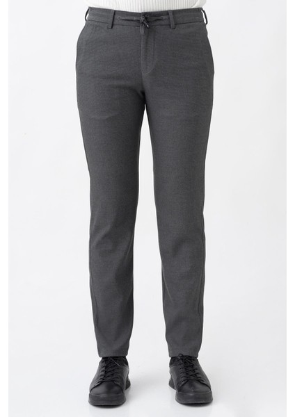 Bogotá P1005 Havana Slim Fit Likralı Pantolon Gri