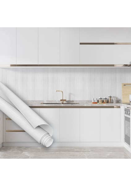 Beyaz Desenli Yapışkanlı Folyo, Su Geçirmez, Isıya Dayanıklı, Banyo, Yatak Odası, Mutfak Için Ev Dekoru, Dolap Yapışkanı, Duvar ve Mobilya Kaplama Folyosu, Kendinden Yapışkanlı Ahşap Folyolar Dekoros modelleri