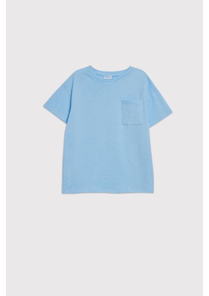 (Kids Boy) Cepli Flamlı Comfort Fit T-Shirt