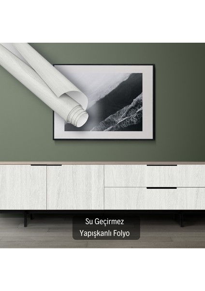 Beyaz Parke Görünümlü Yapışkanlı Folyo, Su Geçirmez, Isıya Dayanıklı, Banyo, Yatak Odası, Mutfak Için Ev Dekoru, Dolap Yapışkanı, Duvar ve Mobilya Kaplama Folyosu Çıkartma Folyolar Dekoros modelleri