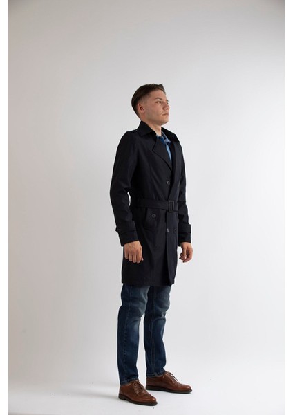 Slim Fit Erkek Lacivert Trençkot fiyatları