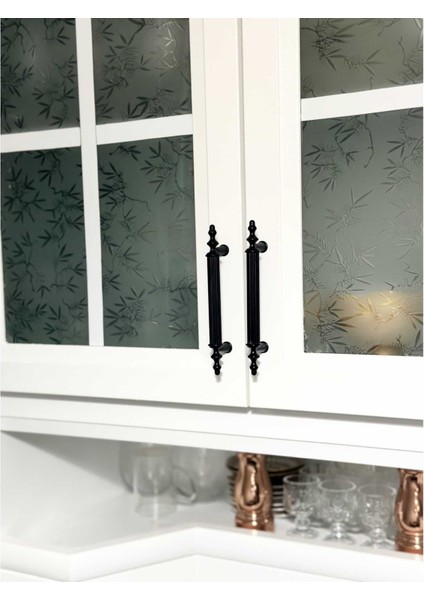 Şehzade Siyah Tv Ünitesi Vestiyer Yatak Odası Mutfak Dolap Çekmece Kulpu 96 mm (9,6 Cm) 15 Adet fiyatları