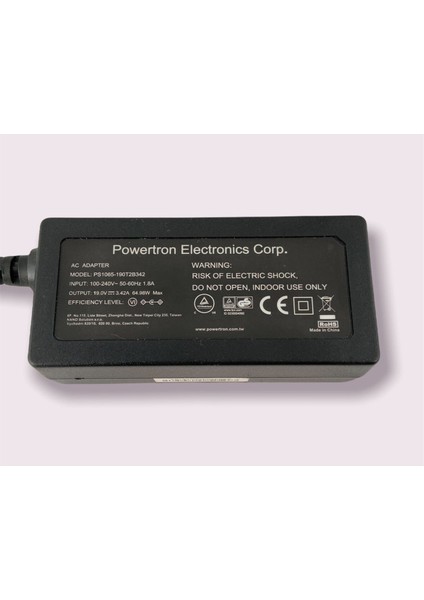 19V 3.42A Dizüstü Bilgisayar Ac Adaptör Şarj Cihazı Acer Toshiba Ağ Geçidi Güç Kaynağı Kablosu