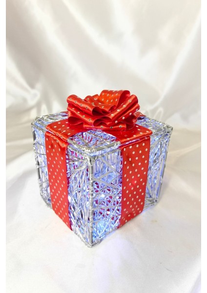 Noel LED Işıklı Hediye Kutusu Paketi Yılbaşı Gold fiyatları