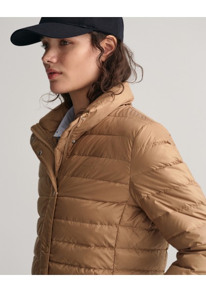 Kadın Kahverengi Regular Fit Dik Yaka Logolu Mont 4700281.213 indirimleri