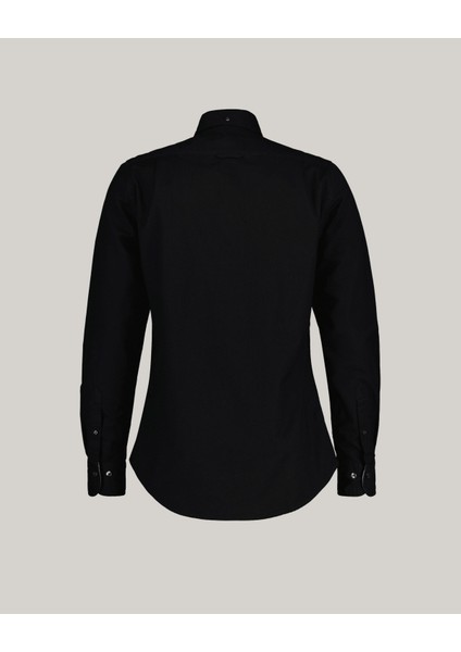 Erkek Siyah Slim Fit Düğmeli Yaka Logolu Gömlek 3230115.5 fiyatları