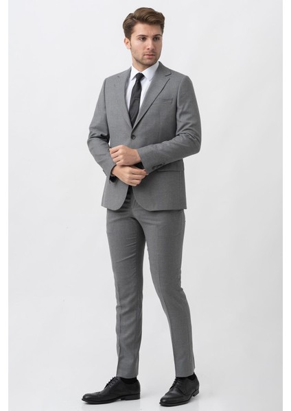 Ibagué T2032 Slim Fit 6 Drop Takım Elbise Desenli