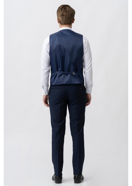 Neiva TY2035 Slim Fit 6 Drop Yelekli Takım Elbise A.lacivert indirimleri