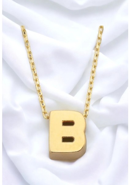 B Harf Altın Kolye CGKKLY068