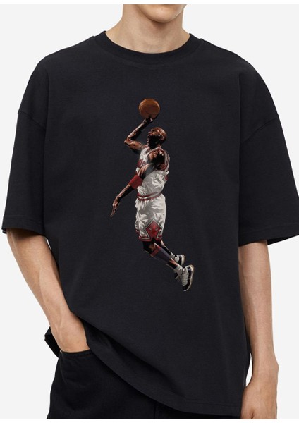 Tasarım Baskılı Oversize Kadın-Erkek Dtf Baskı Tshirt