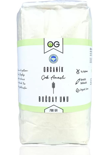 OG natural Organik Çok Amaçlı Buğday Unu 700 gr